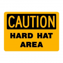 Caution Hard Hat Area